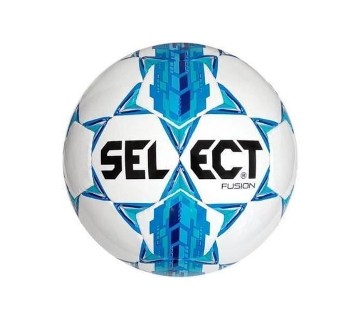 Мяч футбол №5 SELECT FUSION IMS APPROVED белый/голубой 012