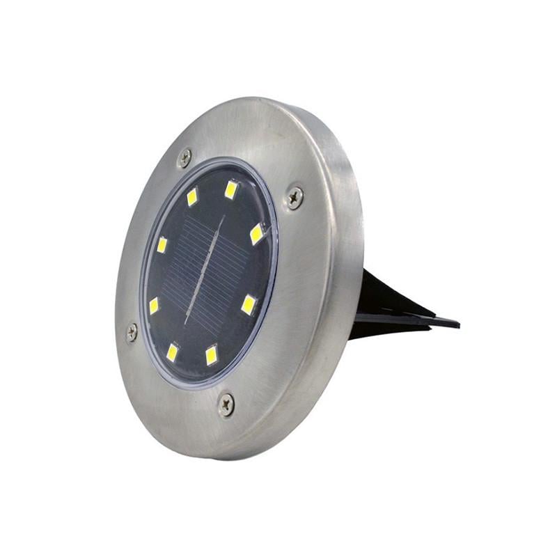 Вуличний світильник Lesko Disk lights на сонячній батареї 8 led Вуличний світильник Lesko Disk lights на сонячній батареї 8 led
