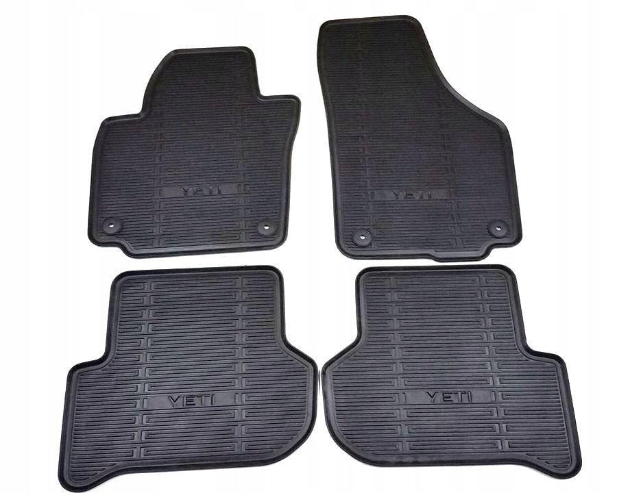 Коврики в салон Skoda Yeti 09- резиновые 4 шт. (5L1061550B)