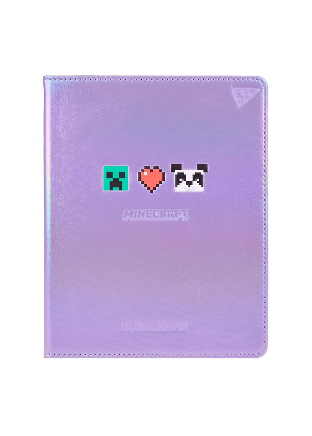 Щоденник шкільний YES Minecraft heart еко шкіра (911607)