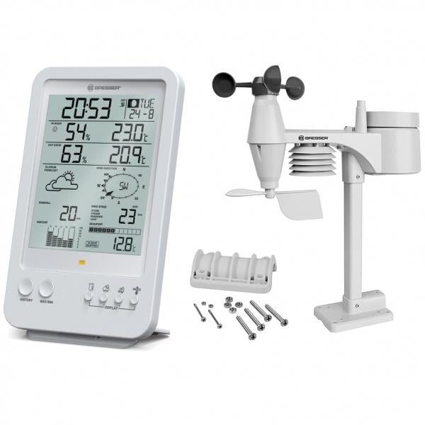 Метеостанция Bresser Weather Center 5-in-1 White