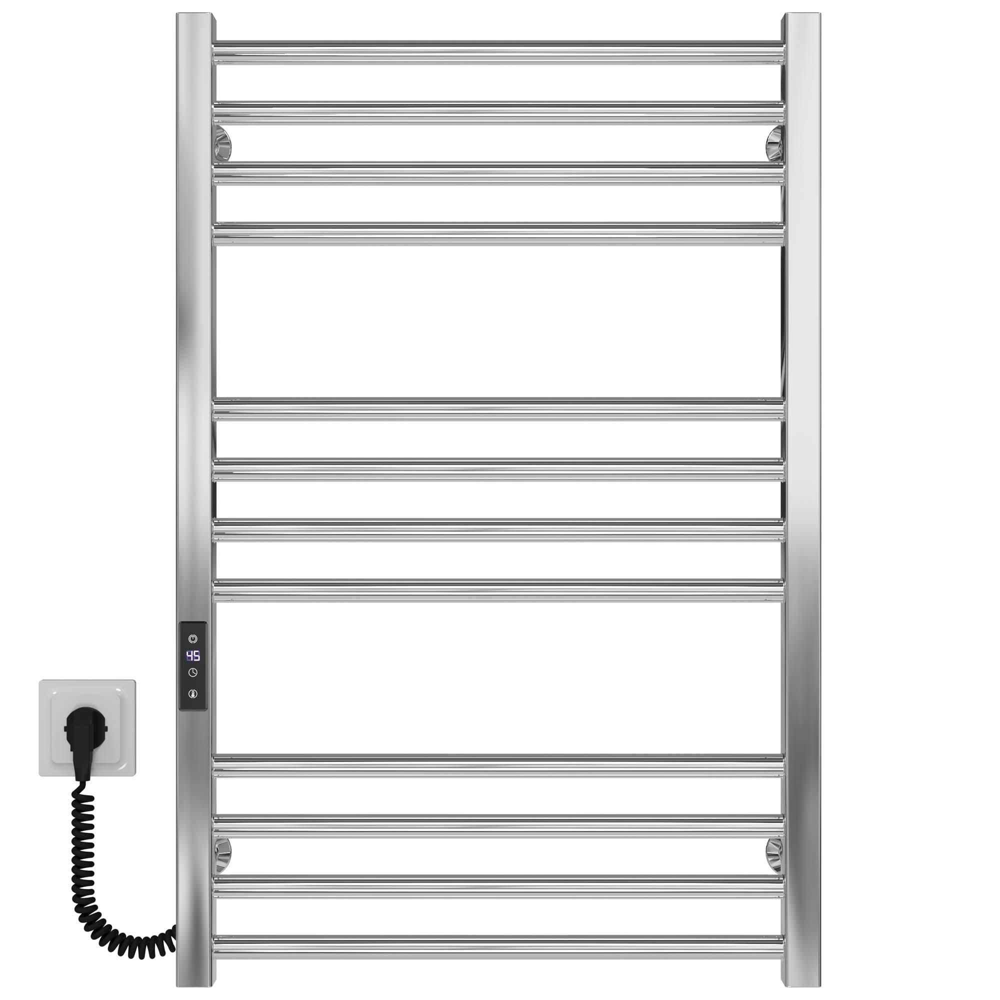 Полотенцесушитель электрический Deffi Lima П12 JD04 левое подключение нержавеющая сталь 500х800 мм Хром (A.LI.80.50.12.E.C.L.2)