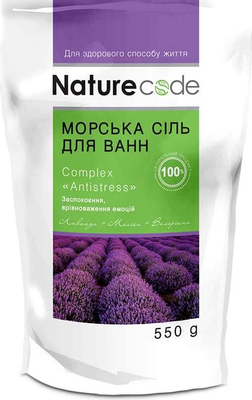 Соль морская для ванны Nature Code Complex Antistress 550 г