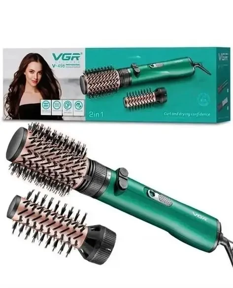 Фен щітка VGR з обертанням для волосся з холодним обдувом 1200 W (V-498) - фото 2 Фен щітка VGR з обертанням для волосся з холодним обдувом 1200 W (V-498) - фото 2