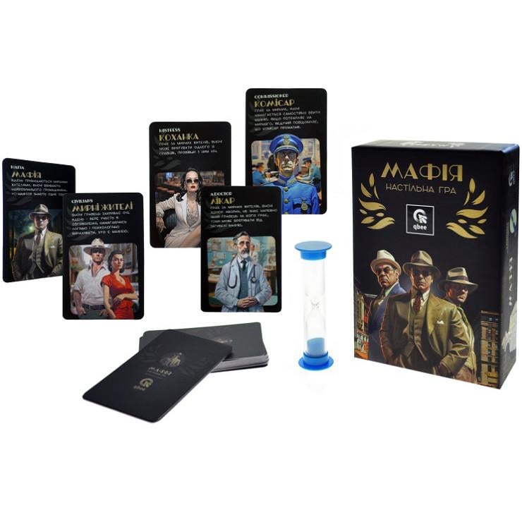 Настольная игра детская qbee Мафия с песочными часами (28443728) - фото 4 Настольная игра детская qbee Мафия с песочными часами (28443728) - фото 4