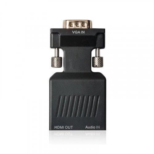 Переходник-конвертер видеосигнала VGA to HDMI port Aux Black (591111)