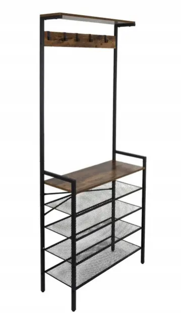 Полка напольная с вешалкой Ruhhy 27035 4 полки 5 крючков (27035)