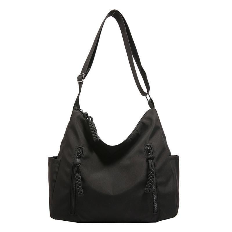 Женская сумка-хобо через плечо Черный (RN-196)