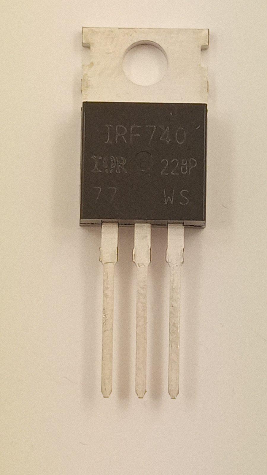 Транзистор IRF740N n-channel 400V 10A 125W TO-220 (02734)