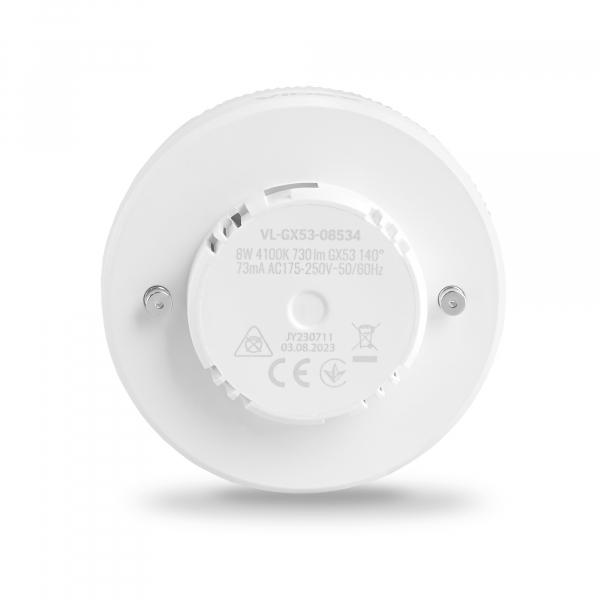 Лампа Videx GX53 8 W/4100 K/220 V - фото 3 Лампа Videx GX53 8 W/4100 K/220 V - фото 3