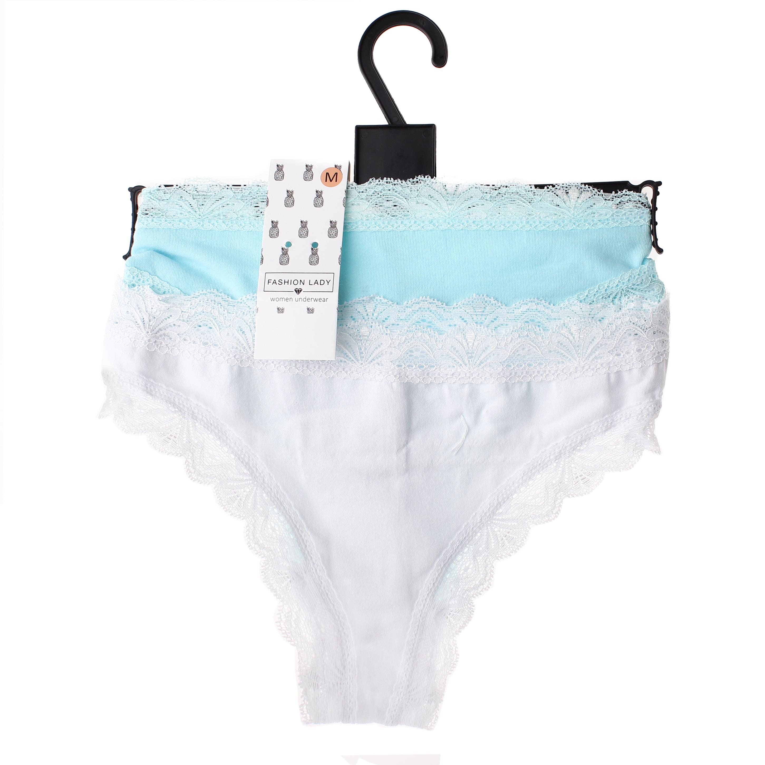 Трусики-танга Fashion Lady Tan Tanga F 2-pack M White/Turquoise (13890384-1)