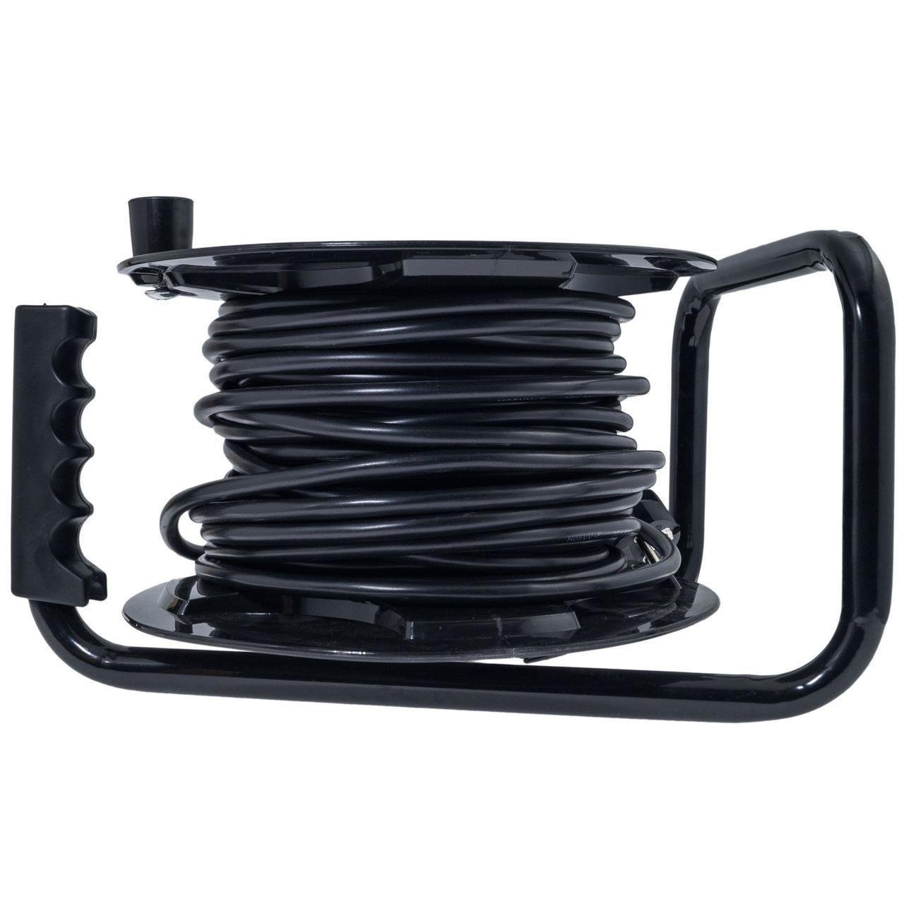 Удлинитель на катушке Quantum из термореле 4 розетки с заземлением 20 м 3x1,5 16А 230 B 3500 Вт (удл16) - фото 3