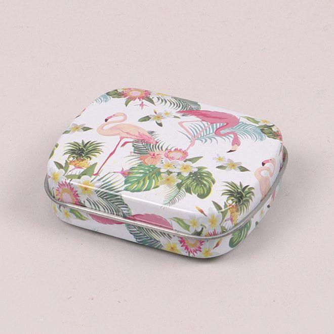 Коробочка металлическая Flora Фламинго для хранения мелочей (25239)