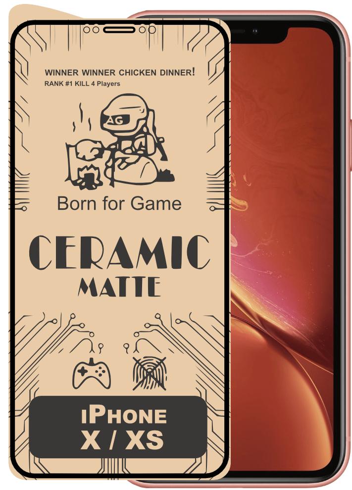 Захисна плівка керамічна Ceramic iPhone X/XS матова (16506)