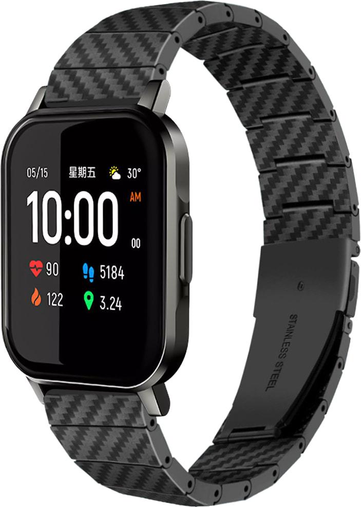Ремешок Armrok для Haylou Smart Watch 2 (LS02) Black (31658-2B)