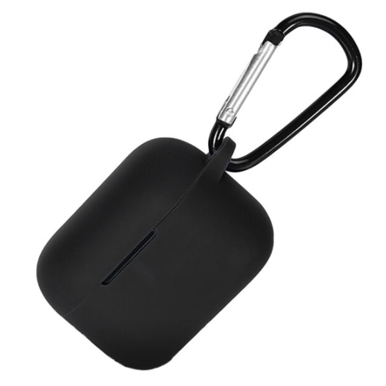 Чехол-накладка DK Silicone Candy Friendly с карабином для Xiaomi QCY T10/T10 Pro/T11 Black