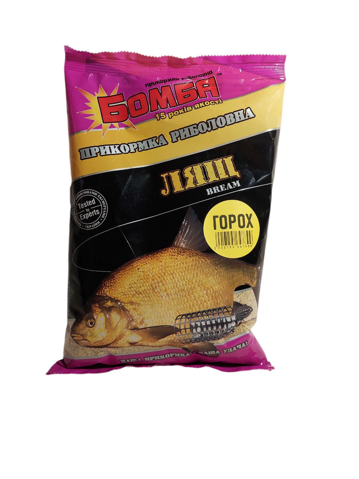 Прикормка для риболовлі Бомба Лящ Горох 900 г (2000155647899) - фото 2