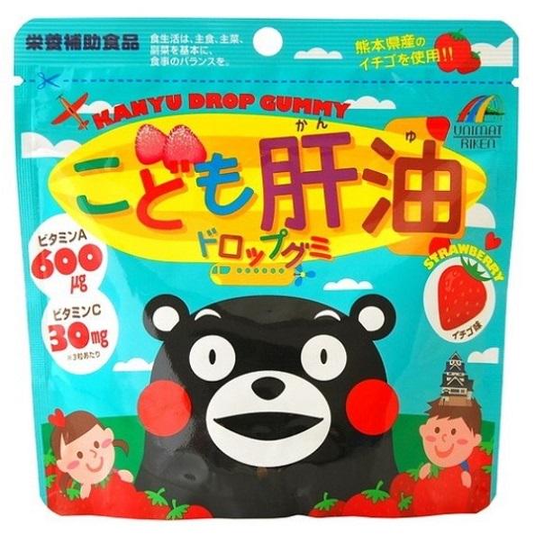Смесь экстрактов Unimat Riken Child Liver Oil Drop 90 Gummies Strawberry (000024411)