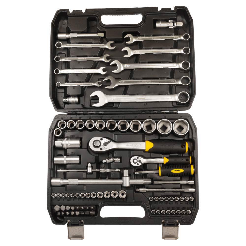 Набір насадок торцевих і біт Sigma CrV mid 1/4" & 1/2" 82 шт. (6001551) - фото 3 Набір насадок торцевих і біт Sigma CrV mid 1/4" & 1/2" 82 шт. (6001551) - фото 3