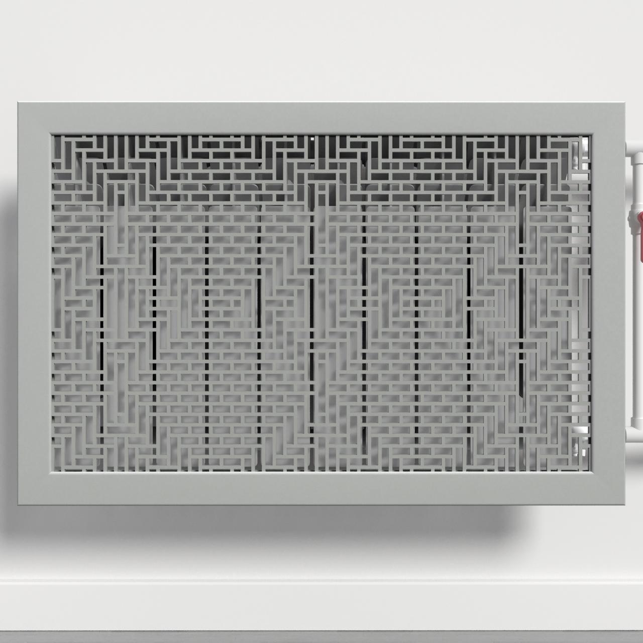 Решетка-экран на батарею SMARTWOOD 1500 мм Серый Бетон (R20685109)