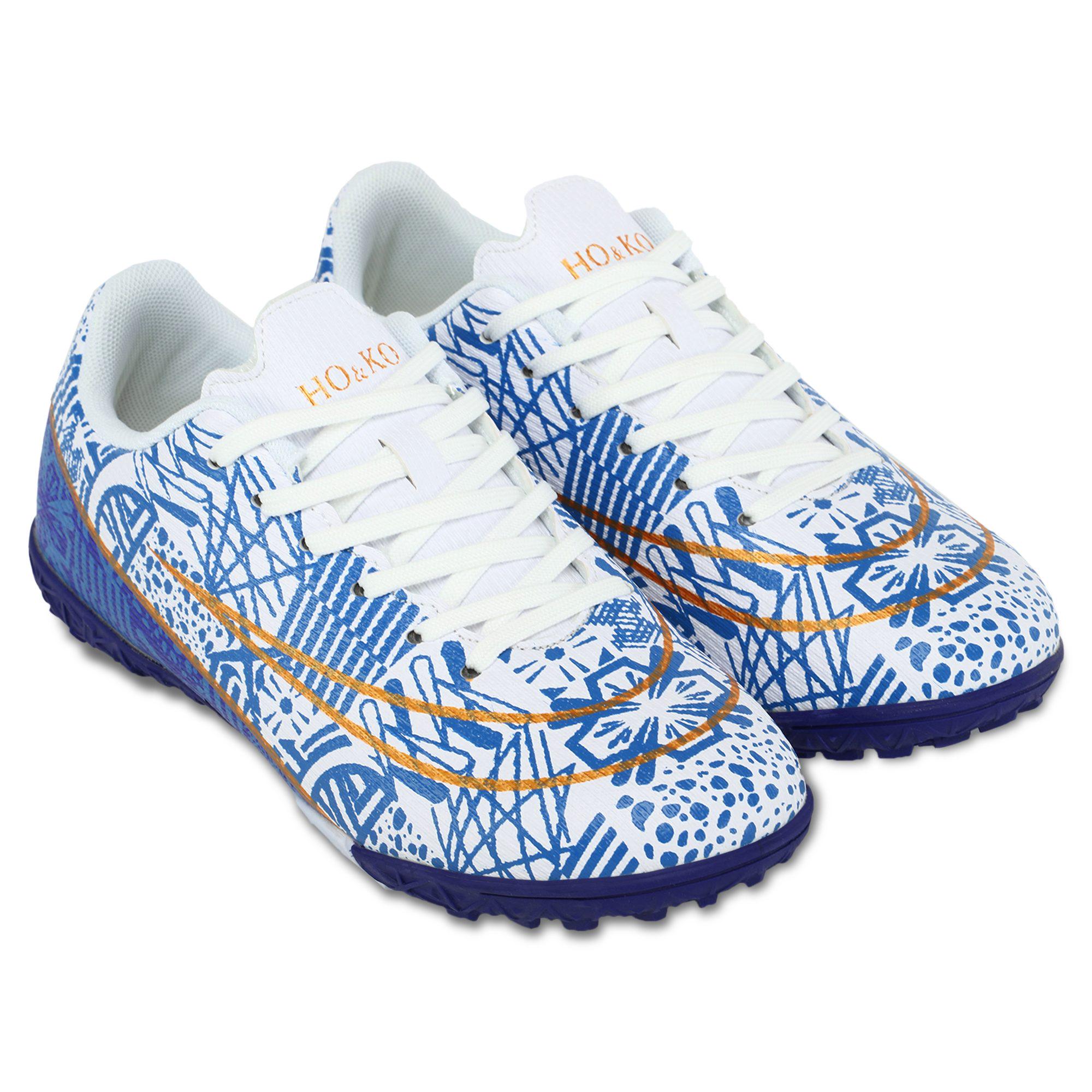 Сороконіжки футбольні HO&KO 2301-1-35-39-3 р. 38 Білий/Блакитний - фото 3