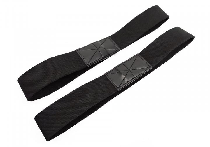 Лямки атлетические EasyFit для турника и перекладины Черный (EF-0036) - фото 2