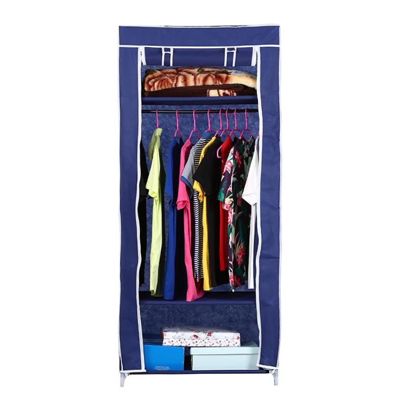 Органайзер тканевый с 3 полками 165х45х70 см Синий - фото 4