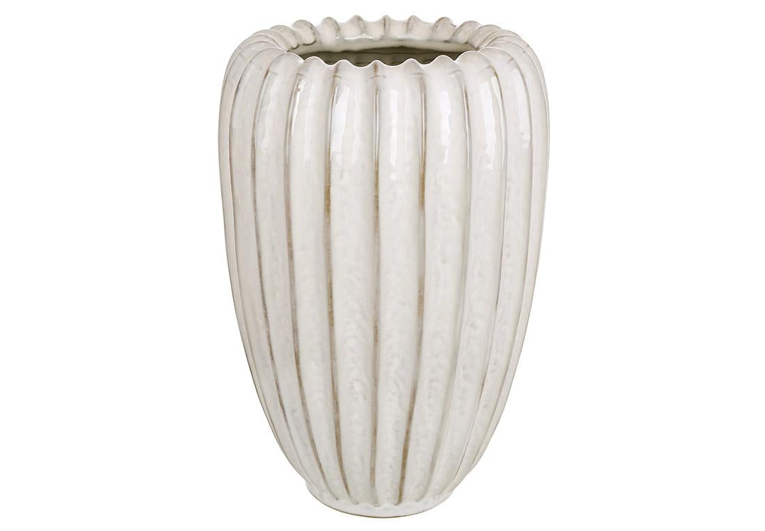 Ваза керамическая Мушля 25 см Серый (733-797) Ваза керамическая Мушля 25 см Серый (733-797)