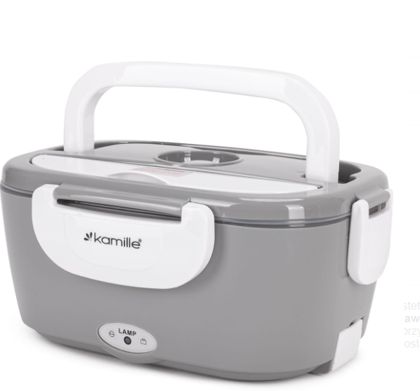 Ланч-бокс електричний Kamille Vizo із двома ємностями 1,5/0,45 л Сірий/Білий (2171) - фото 4 Ланч-бокс електричний Kamille Vizo із двома ємностями 1,5/0,45 л Сірий/Білий (2171) - фото 4