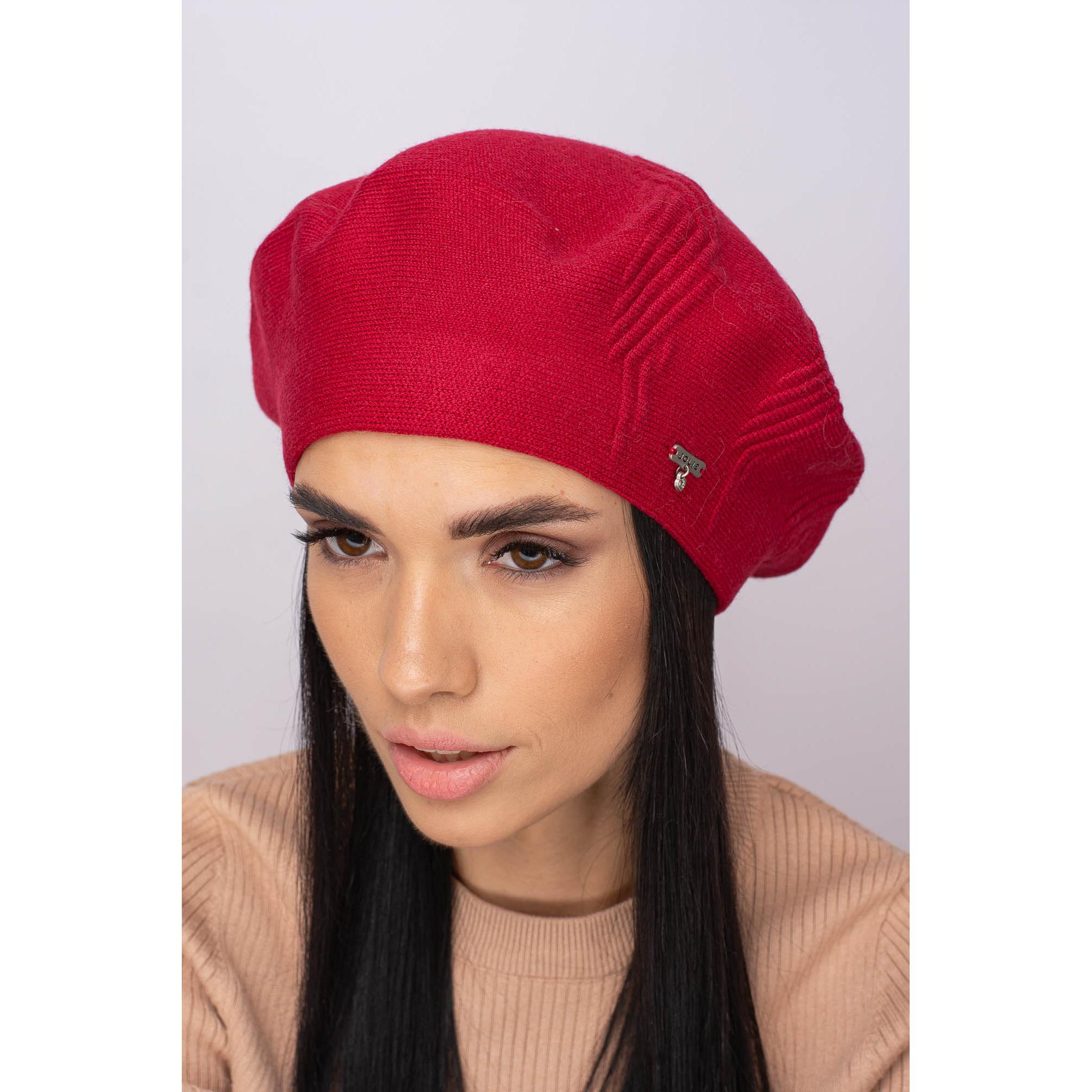 Берет женский шерстяной Leks Магма one size Красный