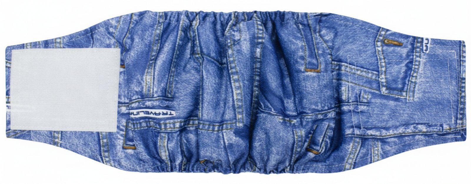 Пояс для собак крупных пород XL 45-56 см для кобелей Синий джинс (ГП011)