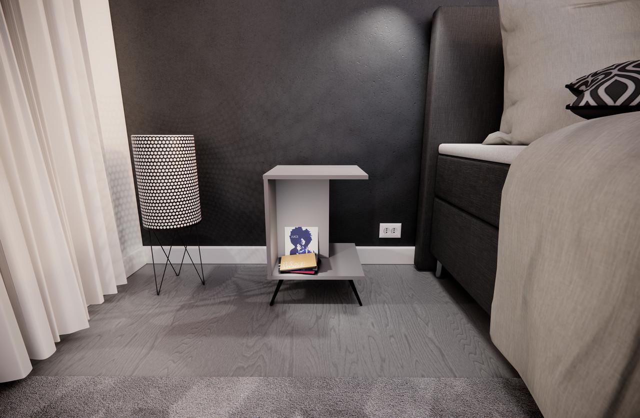 Тумба приліжкова MEBEX VS MINI Сірий світлий (VSMINILG) - фото 1 Тумба приліжкова MEBEX VS MINI Сірий світлий (VSMINILG) - фото 1