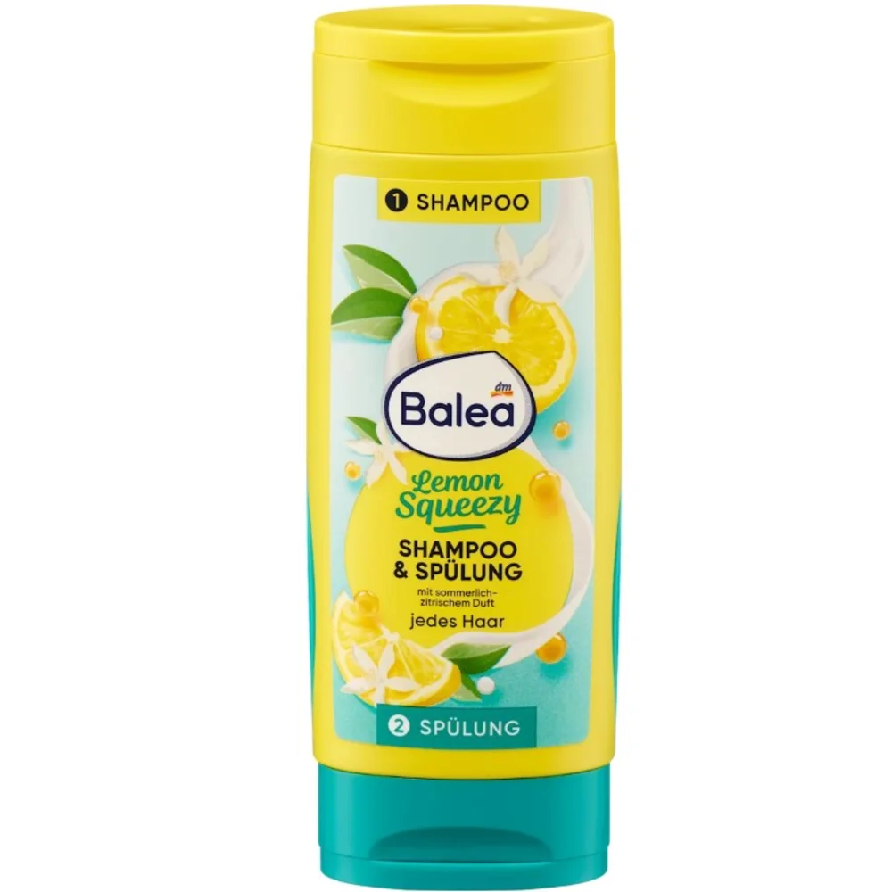 Шампунь и кондиционер Balea Lemon Squeezy 2в1 с ароматом лимона 100 мл Шампунь и кондиционер Balea Lemon Squeezy 2в1 с ароматом лимона 100 мл
