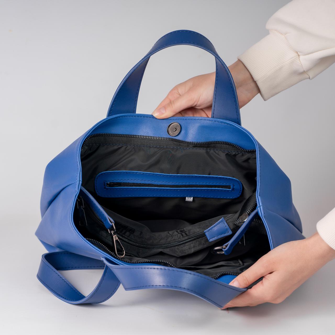 Сумка женская тоут XENIA № 29-24 Синий - фото 5