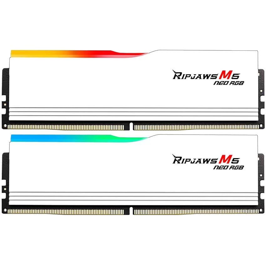 Оперативная память G.Skill Ripjaws M5 Neo RGB DDR5 64 Гб Kit 6000 МГц White (F5-6000J3636F32GX2-RM5NRW)