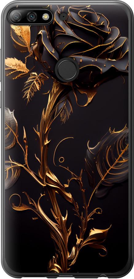 Чехол на Huawei Honor 7C Pro Роза 3 (5552t-2070-42517)