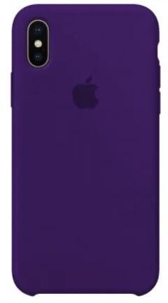 Силікон "ОРИГІНАЛ ВЕЛЮР" IPHONE X VIOLET