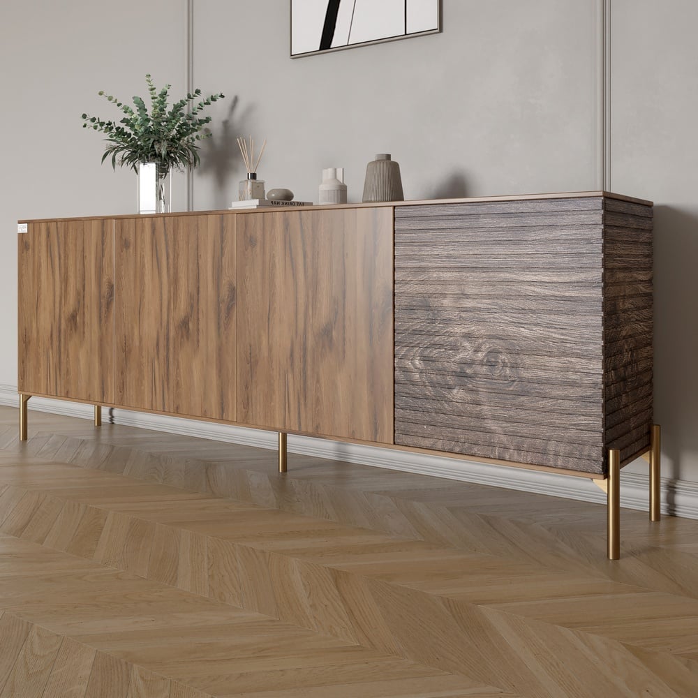 Комод Lion Грей 204x38x76,5 см Дуб Ливорно/Дерево (LION-042663)