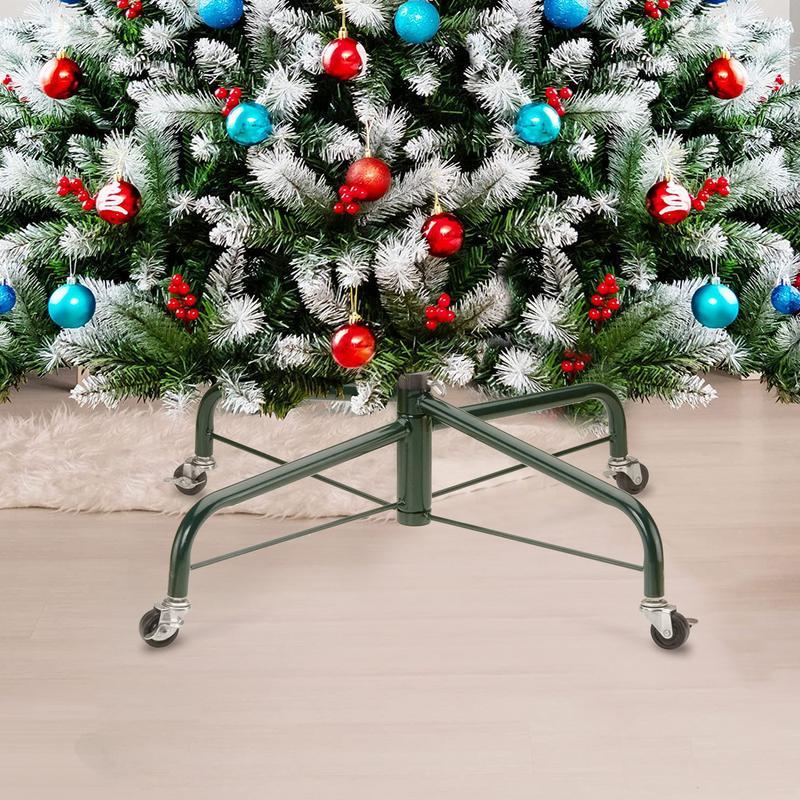 Підставка для ялинки HVOYA на 4 колесах з фіксаторами металева складана D 27 мм (CNT00012780) - фото 5 Підставка для ялинки HVOYA на 4 колесах з фіксаторами металева складана D 27 мм (CNT00012780) - фото 5