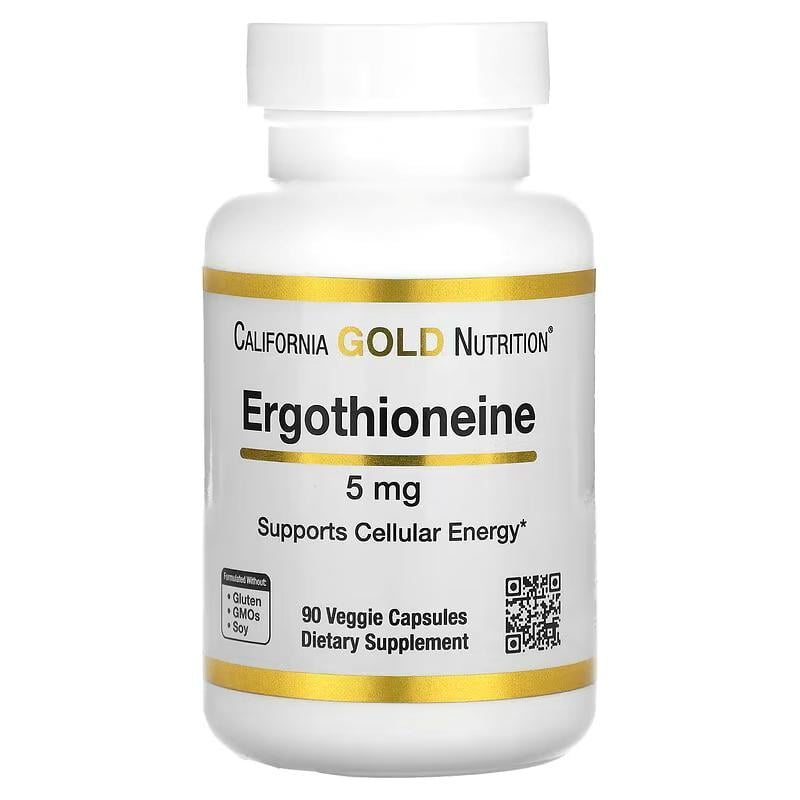 Ерготіонеїн California Gold Nutrition Ergothioneine 5 мг 90 вег. кап.