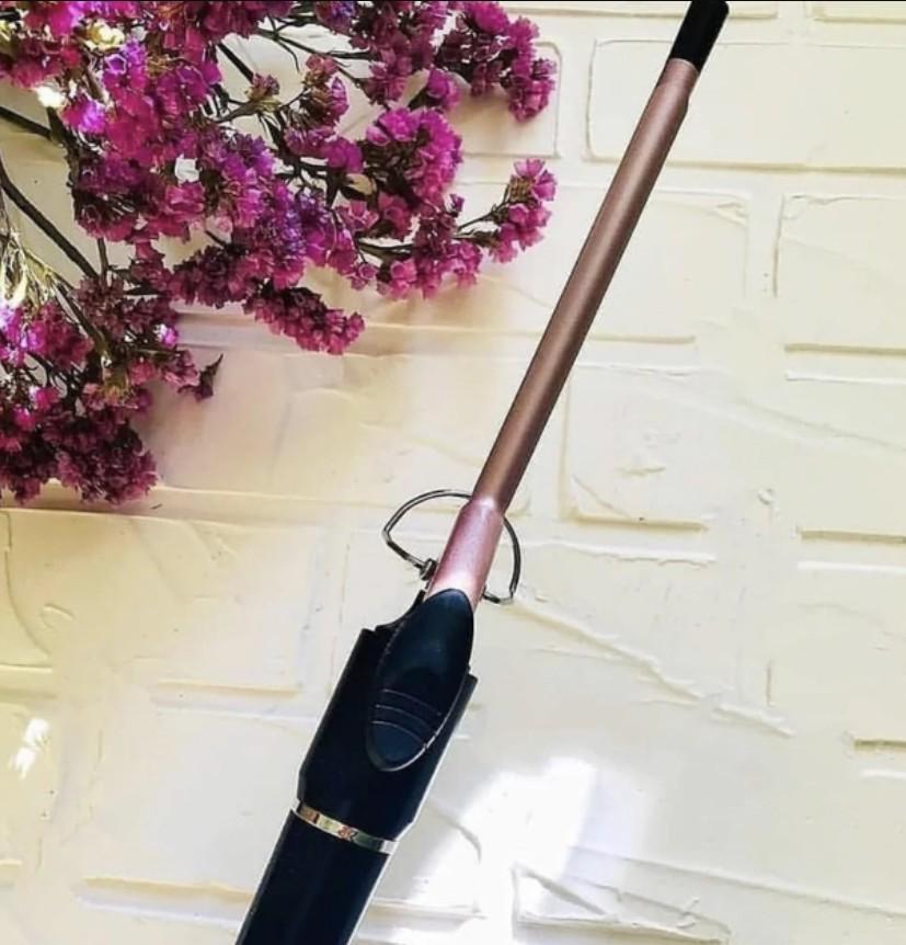 Плойка для афрокудрей Geemy GM-2825 9 мм с терморегуляцией Черно-розовый (316) - фото 3