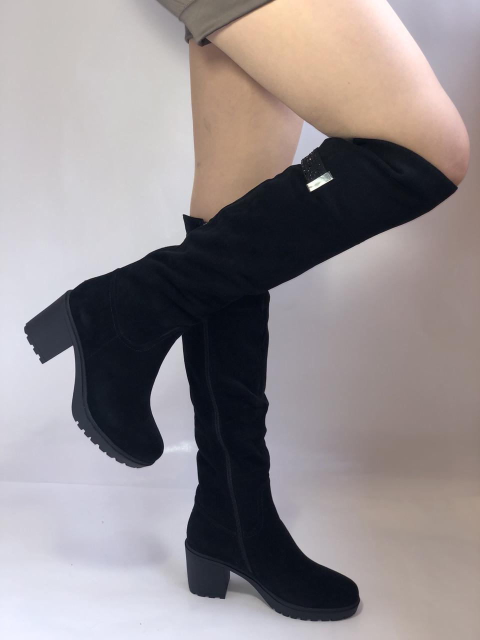 Ботфорти жіночі зимові Molka р. 39 25,0 см Чорний (2357) - фото 2 Ботфорти жіночі зимові Molka р. 39 25,0 см Чорний (2357) - фото 2