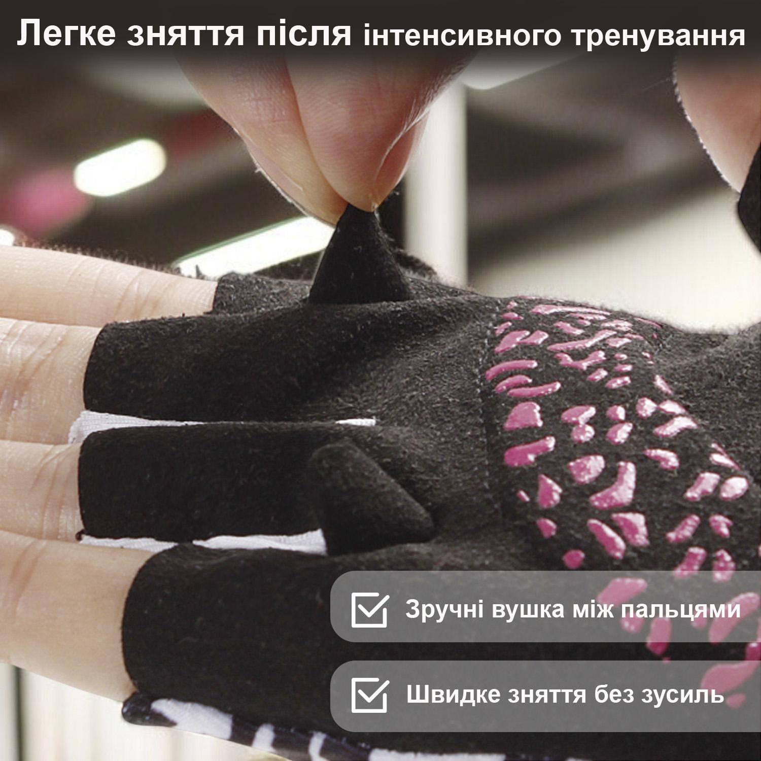 Перчатки женские GDragon Sport без пальцев для спорта Красный (66_5_M_2) - фото 6 Перчатки женские GDragon Sport без пальцев для спорта Красный (66_5_M_2) - фото 6