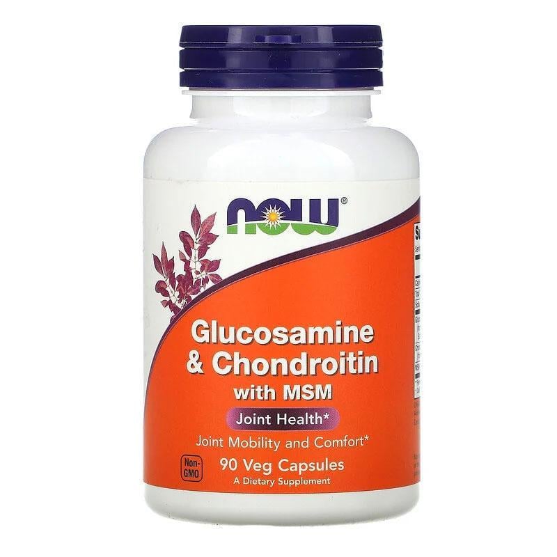 Глюкозамин хондроитин Now Foods Glucosamine Chondroitin MSM хондропротектор для суставов и связок 90 капс. (1119725313)
