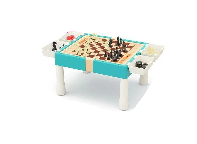 Настольная игра 9801 В 36 11в1 столик/шахматы/шашки/нарды/гомока/змейки и стремянки/лудо/игровые элементы (148760)