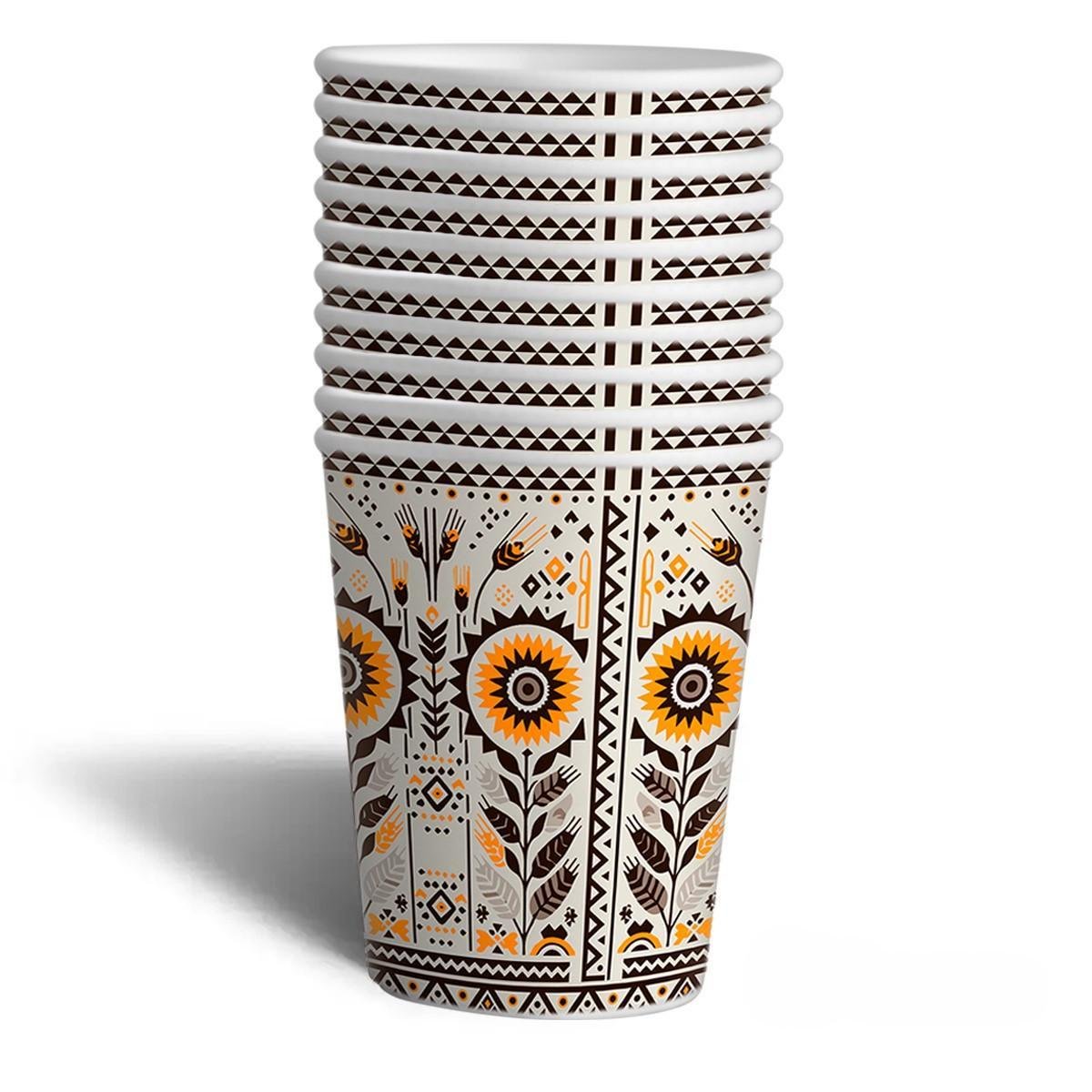 Стакан бумажный Система 98 340 мл С подсолнухами d80 мм 50 шт. (0133) - фото 1 Стакан бумажный Система 98 340 мл С подсолнухами d80 мм 50 шт. (0133) - фото 1