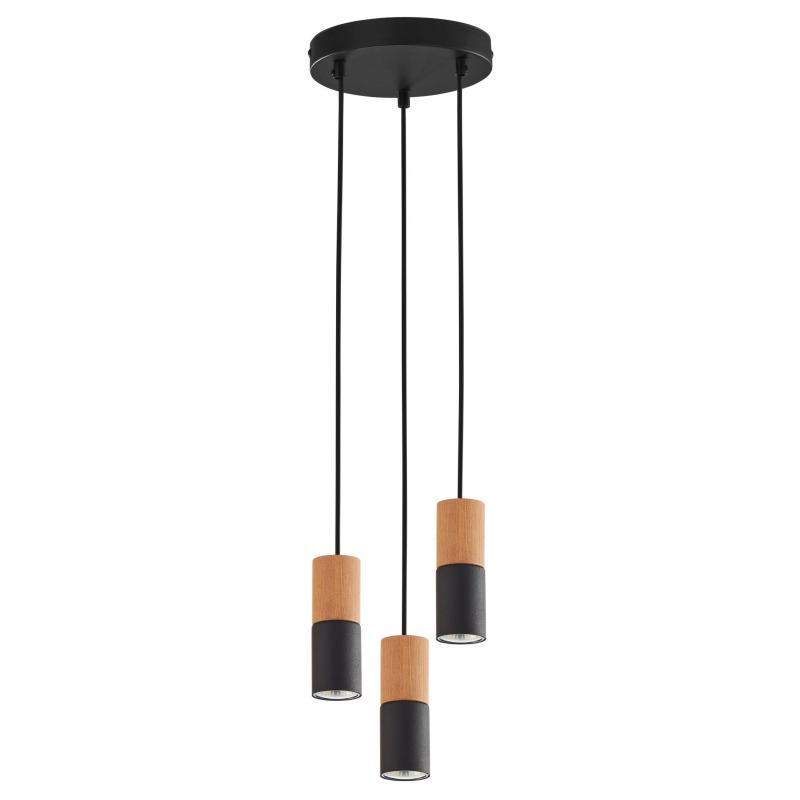 Люстра TK Lighting 6310 Elit Wood 3 Black