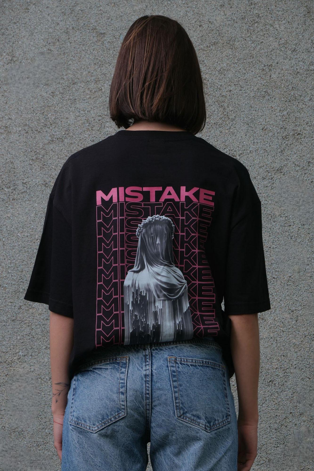 Футболка жіноча оверсайз Without Mistake S/M Black (S8049303)
