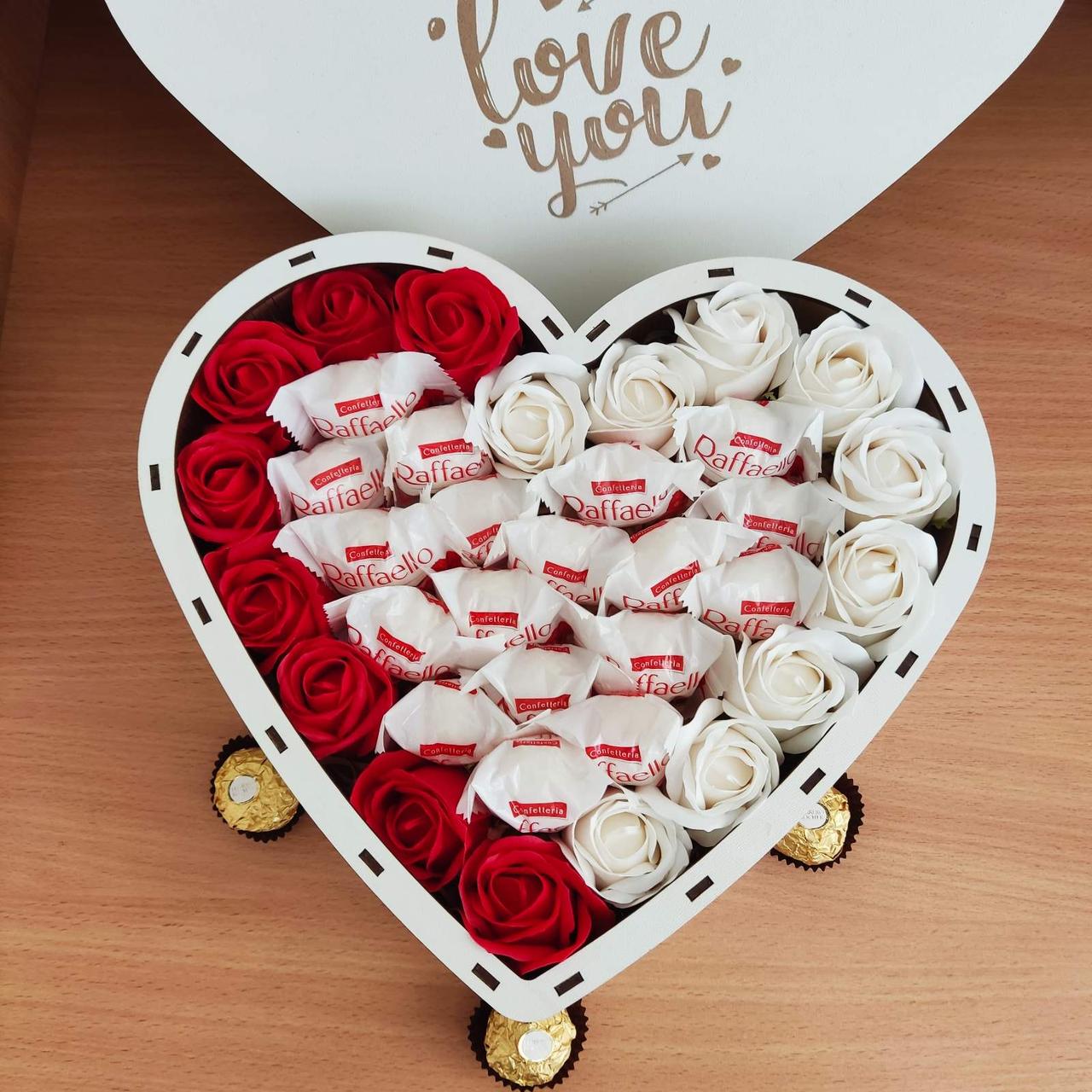 Подарочный бокс с конфетами для девушки на день рождения/праздник (2424468222)