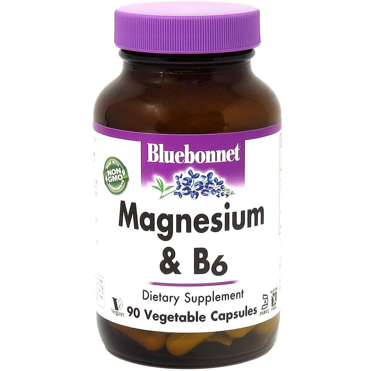 Магний Витамин В6 Bluebonnet Nutrition 90 вег. капс. (13277) - фото 1